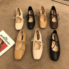 LBSFY -Women Casual Flats Comfortable Soft Boat Shoes Loafers Ballerina Shallow Round Toe Ballet Flat Shoes Women Slip On Side