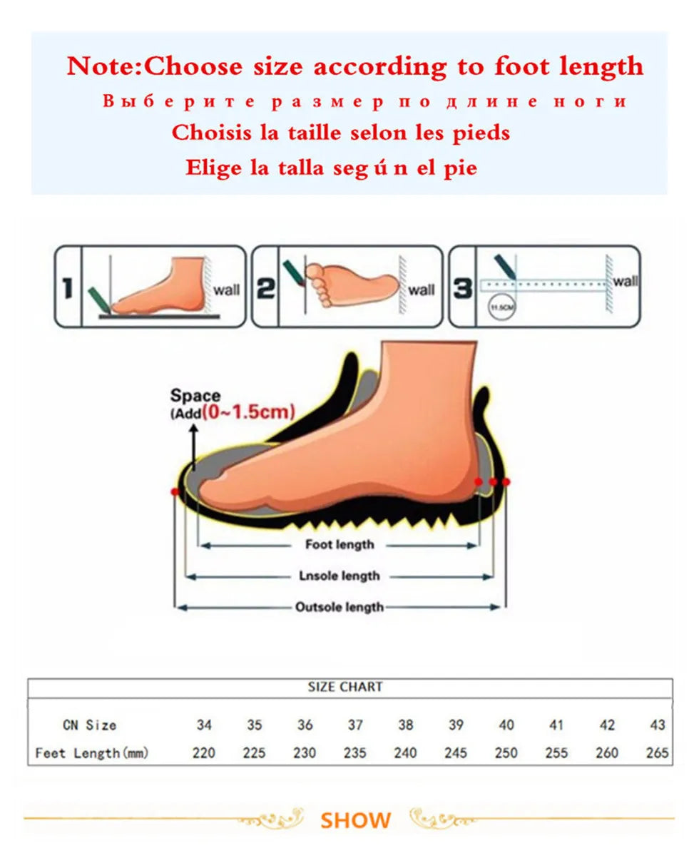 LBSFY  -  Female Shoes Slippers Casual Med Pointed Toe 2024 Luxury Basic Mary Janes Cross-tied Square heel Fabric Strange Style Rubber Syn