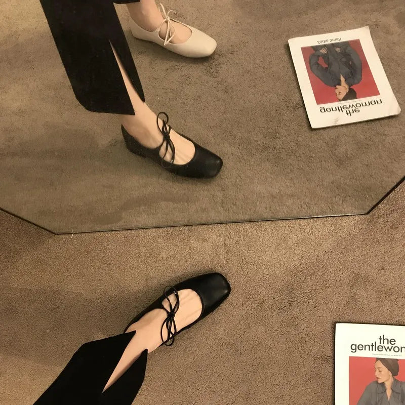 LBSFY -Women Casual Flats Comfortable Soft Boat Shoes Loafers Ballerina Shallow Round Toe Ballet Flat Shoes Women Slip On Side