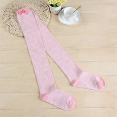 Lbsfy Pink Bow Patchwork School Female Knee Socks Embroidery Women's Stockings Kawaii Campus  Long Socks Cute Girl Thigh High Stocking