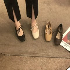 LBSFY -Women Casual Flats Comfortable Soft Boat Shoes Loafers Ballerina Shallow Round Toe Ballet Flat Shoes Women Slip On Side