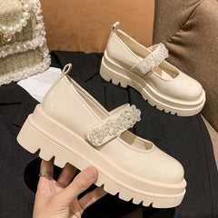 LBSFY  - Platform College Style Women Jk Uniform Shoes Lolita Gothic Vintage Black Fashion Kawaii Sweet Girls Loli Female