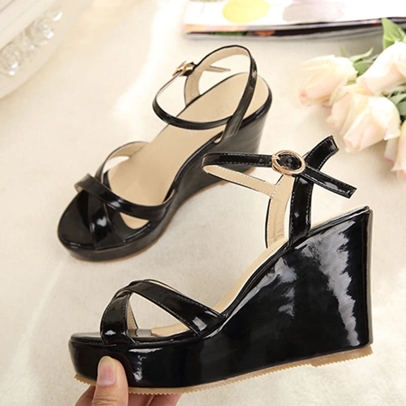 LBSFY  -  Summer  New Wedges Heel Sandals Women High Heel Platform Ladies Shoes Large Size 42 Small Size 30 31 32 33