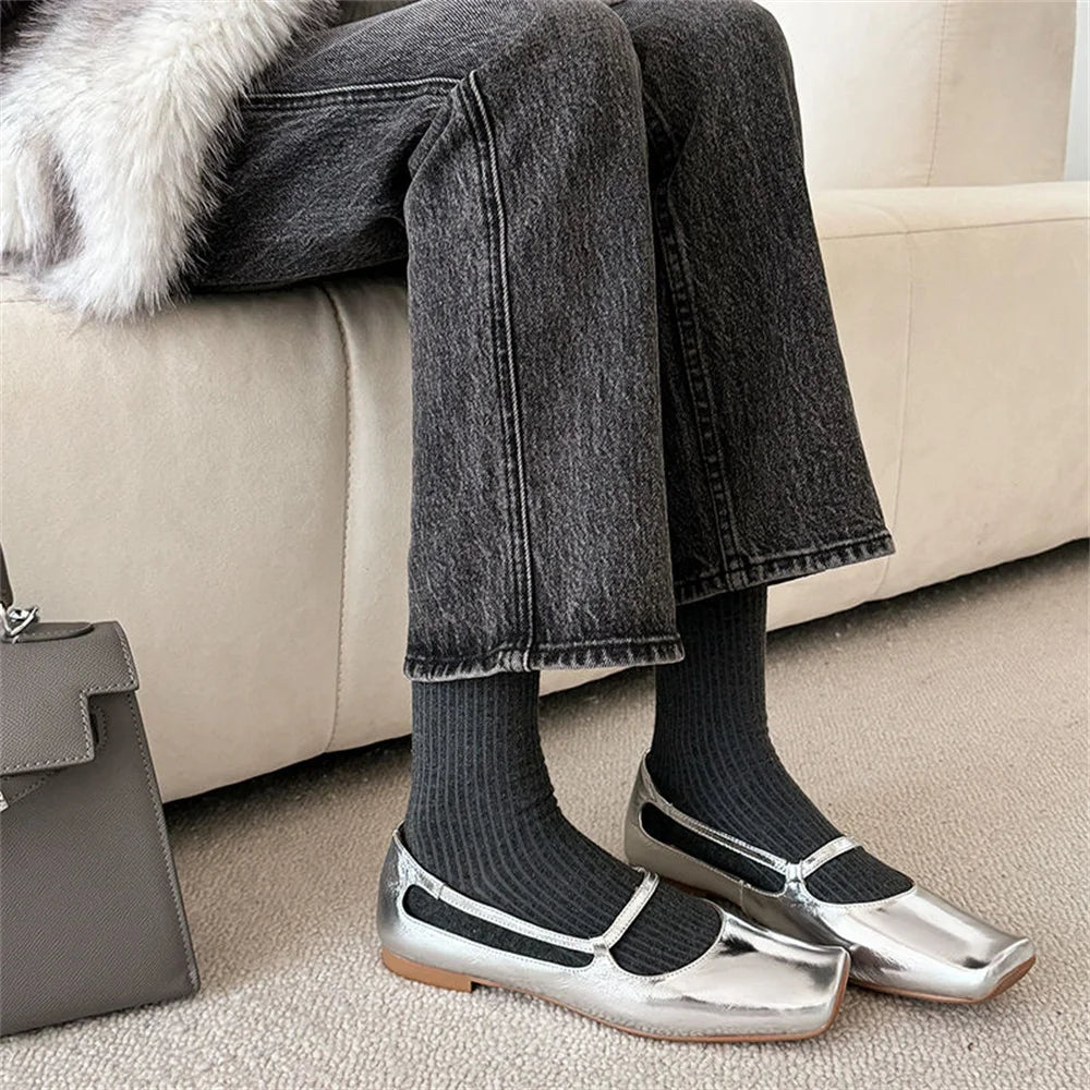LBSFY  -  Women's Loafers 2025 Spring Summer New Shallow Mouth Sailing Shoes Women's Casual Retro Loafers Flat Shoes