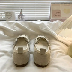 LBSFY -2025 Spring Soft PUMary Jane Shoes Elegant Versatile Dress Pumps for Women Wear Casual Chic Footwear Soft Texture Footwear