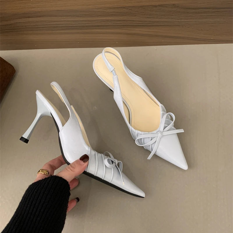 LBSFY  Summer Women's High Heel Sandals Fashion Candy Color Cover Toe Shoes Ladies Eelgant Slip On Party Shoes