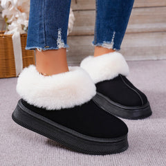 LBSFY -Fashion Winter Brown Short Boots New Platform Shoes Push Size Ankle Boots for Women Waterproof and Warm Snow Boots