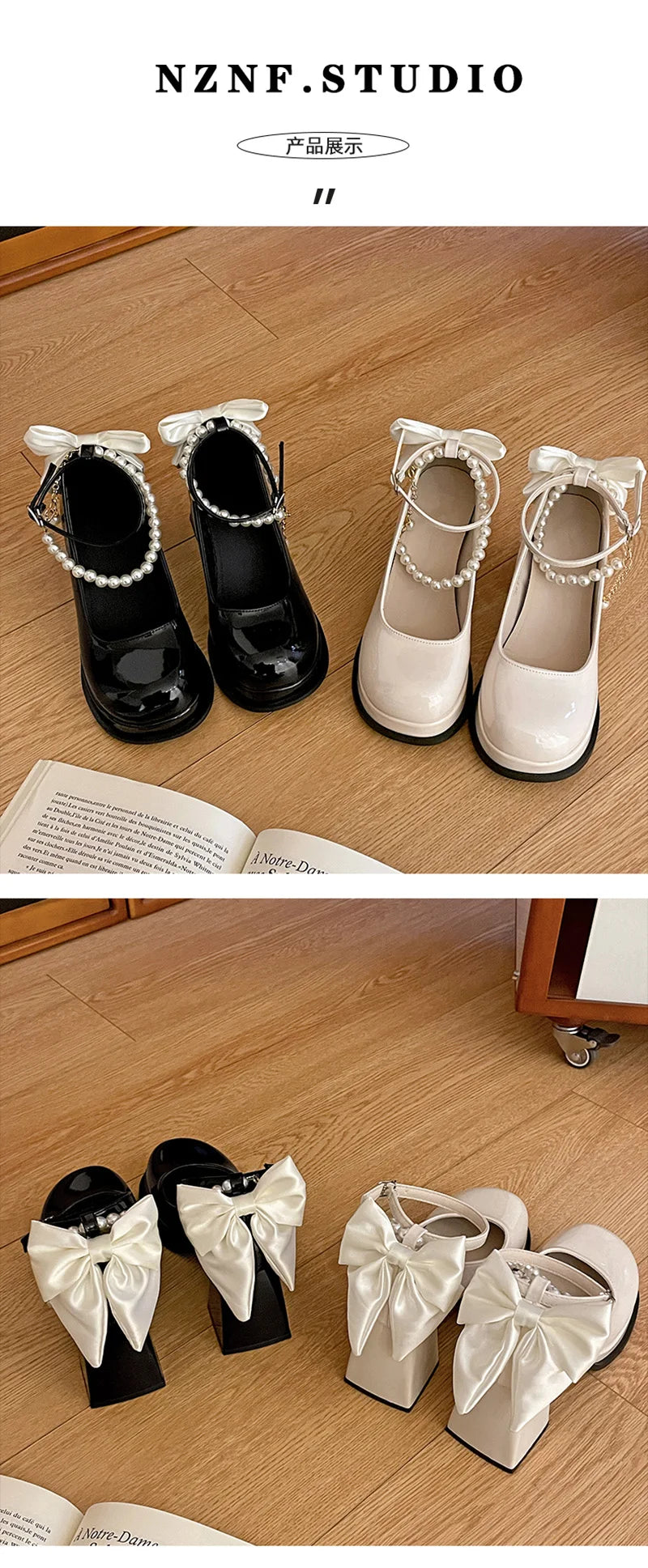 LBSFY -Designer Butterfly-knot Women Mary Jane Shoes Ladies Concise Outdoor Pumps Spring Autumn Women's Dress Leather Shoes