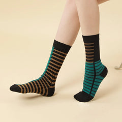 Lbsfy 5 Pairs Fashion Harajuku Socks Novelty Creative Illustration Unisex Socks Men and Women Soft Cotton Mid Tube Socks Sets Lovers