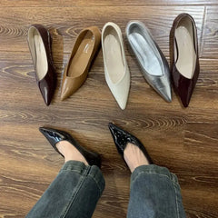 LBSFY -Spring Pointed Toe Women Flats Women Fashion Shallow Slip On Shoes Ladies Elgant Paryt Dress Shoes Sandals Mujer