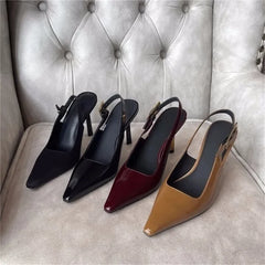 LBSFY  -  Pointed Thin Heel Sexy Fashion Show High Heel Sandals New One Line Buckle Strap European American Size 34-43 Women's Shoes