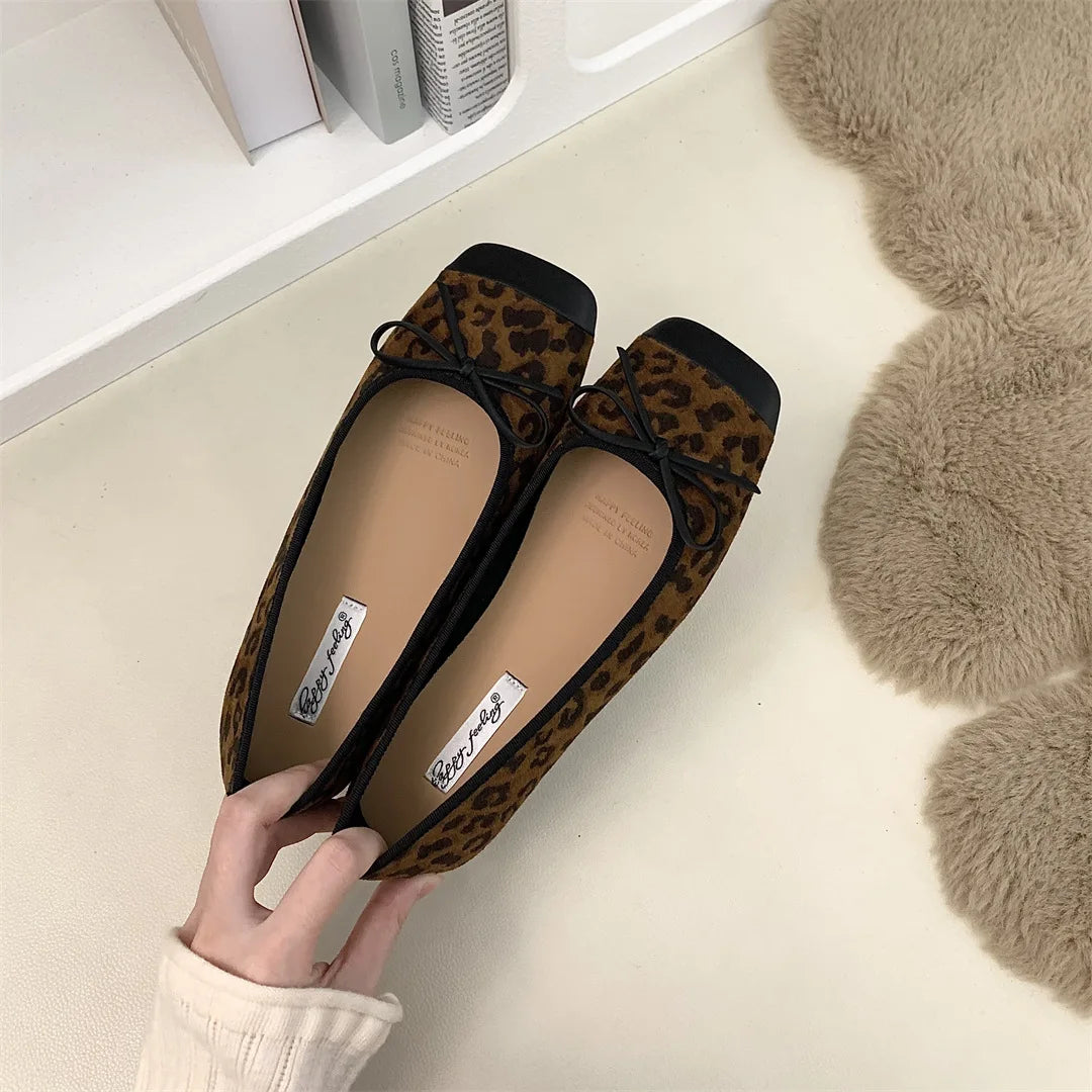LBSFY -New Women Flat Shoes Fashion Round Toe Ladies Elegant Ballerinas Shoes Casual Slip On Mary Jane Shoes Mujer
