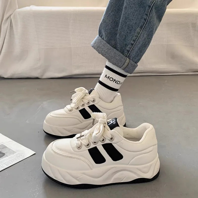 LBSFY  -  Spring Summer 2025 Platform Sports Shoes Women Tennis Female Sneakers Casual Korean Fashion Vulcanize Skateboard Footwear