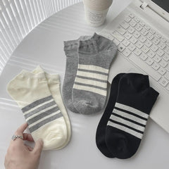 Lbsfy Women's Socks Spring Summer  Pure Color Small Fresh Socks Four Seasons Style High Appearance Antibacterial Cotton Sock Wholesale