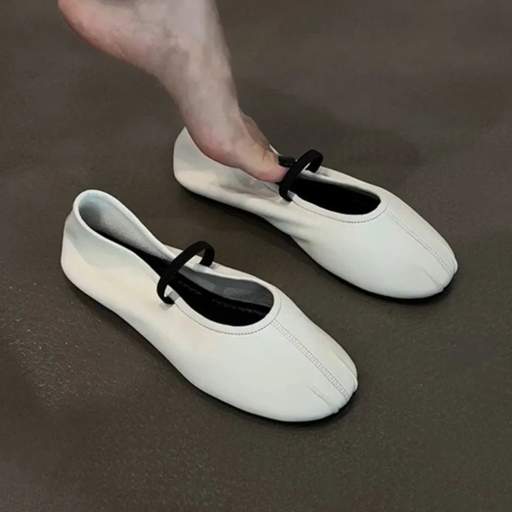 LBSFY -Autumn Design Women Ballet Flats Shoes Fashion Comfort Street Style Soft Sole Female Dress Leather Mary Jane Shoes
