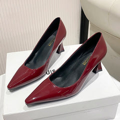LBSFY -New Style Women's Fashion Leopard Ladies Slip on Women's High Heels Fashion Party Pumps Women Pointed Toe Super High Shoes Women