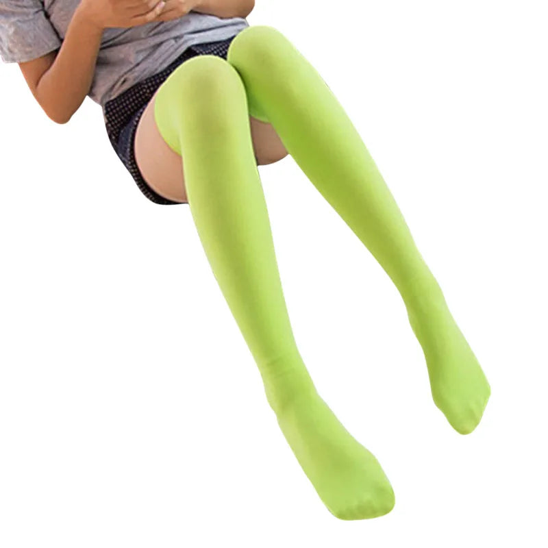Lbsfy Soild Color Long Socks Women Over Knee Thigh High Over The Knee Stockings Lolita Ladies Girls Warm Knee Socks