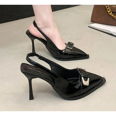 LBSFY -New Women's Ankle Boots Lace Up Leather Shoes Pointed Toe Flats Soft Sneakers for Female Motorcyle Boots Black Booties