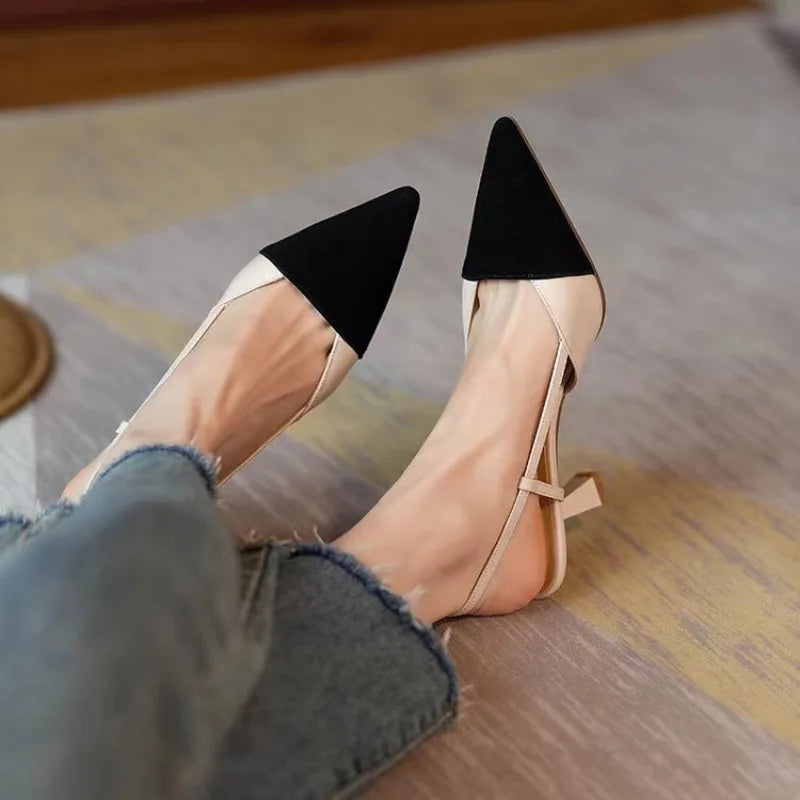 LBSFY  -High Heels Summer New Arrival Fashion Buckle Pointed Heel Sandals Women Comfort Simplicity Stilettos Sandalias De Mujer