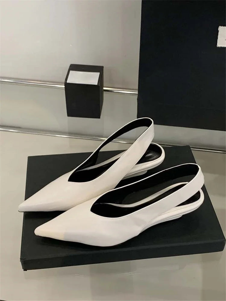 LBSFY -Street Style Pumps Women Pointed Toe Wedges Heels Elegant Slingbacks Party Slingback Mules Shoes Zapatos De Mujer