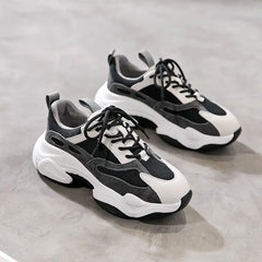 LBSFY  -  2024 New Arrival Women Sneakers Ladies Casual Shoes Lace Up Platform Flats Spring Summer Mesh Breathable Lady Footwear
