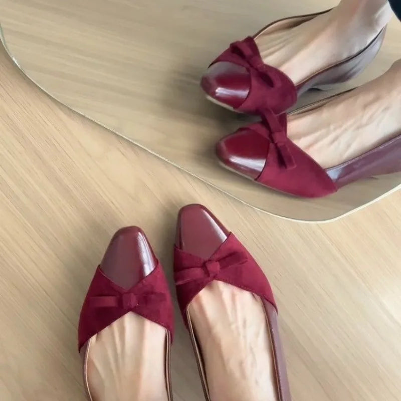 LBSFY -New Women's Winter Flats Solid Color Basic Simple Style Flat Shoes for Women Pointed Toe Black Flats for Women Dressy Comfort