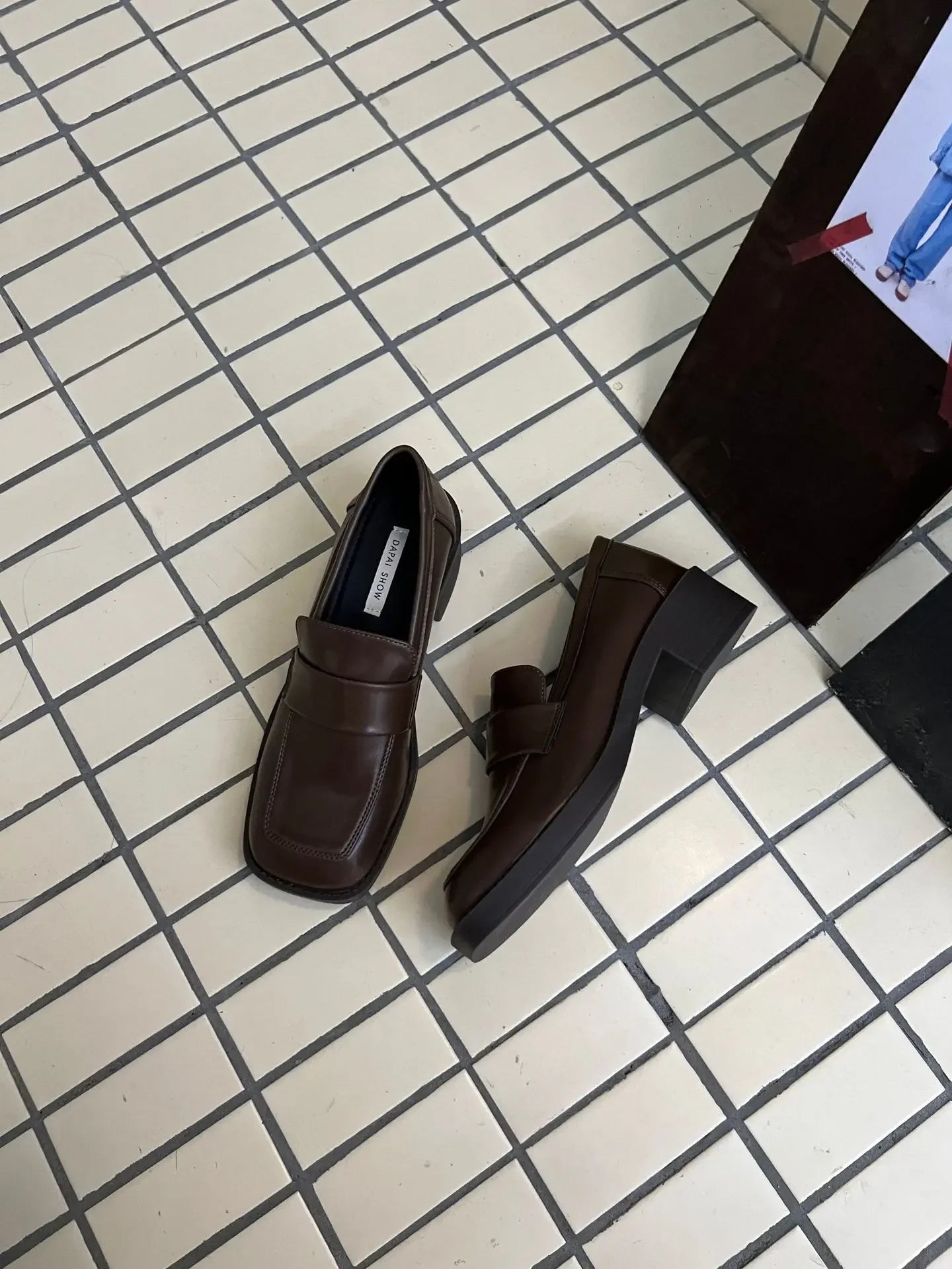LBSFY  -  Size 34-40 Women PU Autumn Real Leather Loafers Casual Spring 2025 Flats Shoes Low Heels Vintage Office Lady Daily Dress