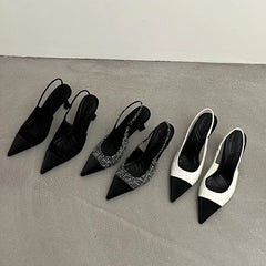 LBSFY  Summer Pointed Toe Women Sandals Fashion Elegant Shallow Singbacks Shoes Ladies Party Dress High Heel Sandalias