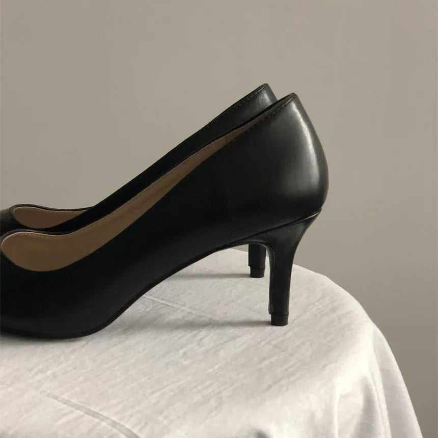 LBSFY  -  6cm Fashion Pumps Sexy Pointed ToeThin High Heels Women Black Shoes 40 41