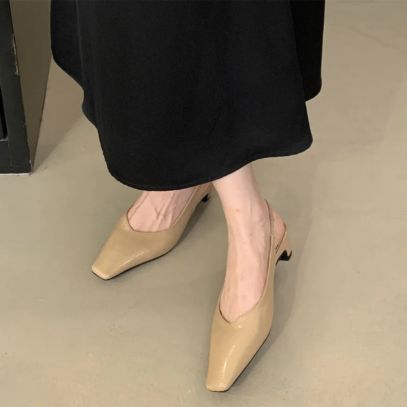 LBSFY  - New Brand Women Sandal Fashion Ladies Eelgant Outdoor Dress Slingback Shoes Thin High Heel Sexy Pumps Shoes Mujer