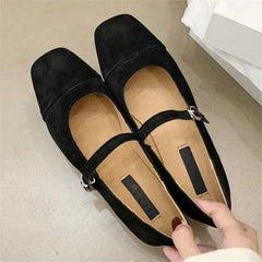 LBSFY -2025 Spring Women Flat Shoes Round Toe Casual Shallow Slip On Soft Leather Eelgant Ladies Ballet Shoes Zapatos De Mujer