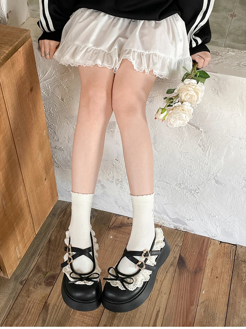 LBSFY -Designer Women's Mary Jane Shoes with Elegant Butterfly-Knot Thick Heel Fashionable Party Dress Footwear Platform Sandals