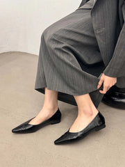 LBSFY  -  Pointed Toe Women Casual Ladies Shallow Slip On Low Heeled 2024 New arrivals Fashion Autumn Spring Comfortable Dress Shoes Woman