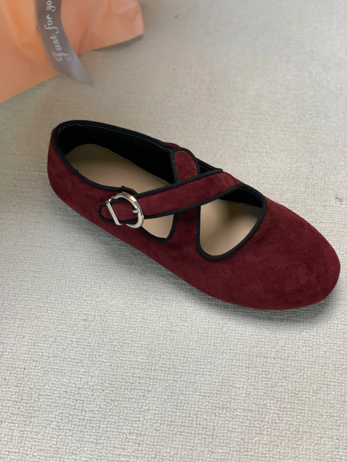 LBSFY -Luxury Spring New Women's Leopard Horsehair Narrow Band Cross Strap Flats Round Toe Leisure Soft Comfortable Female Ballerinas