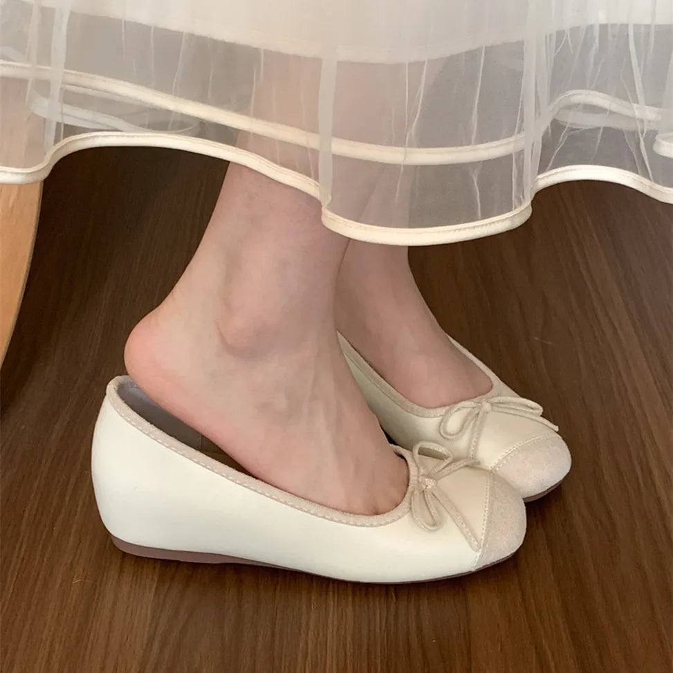 LBSFY -Brand New Women Flats Casual Shoes Fashion Shallow Slip On Ballet Shoes Soft Ladies Dress Ballerina Shoes Laofers