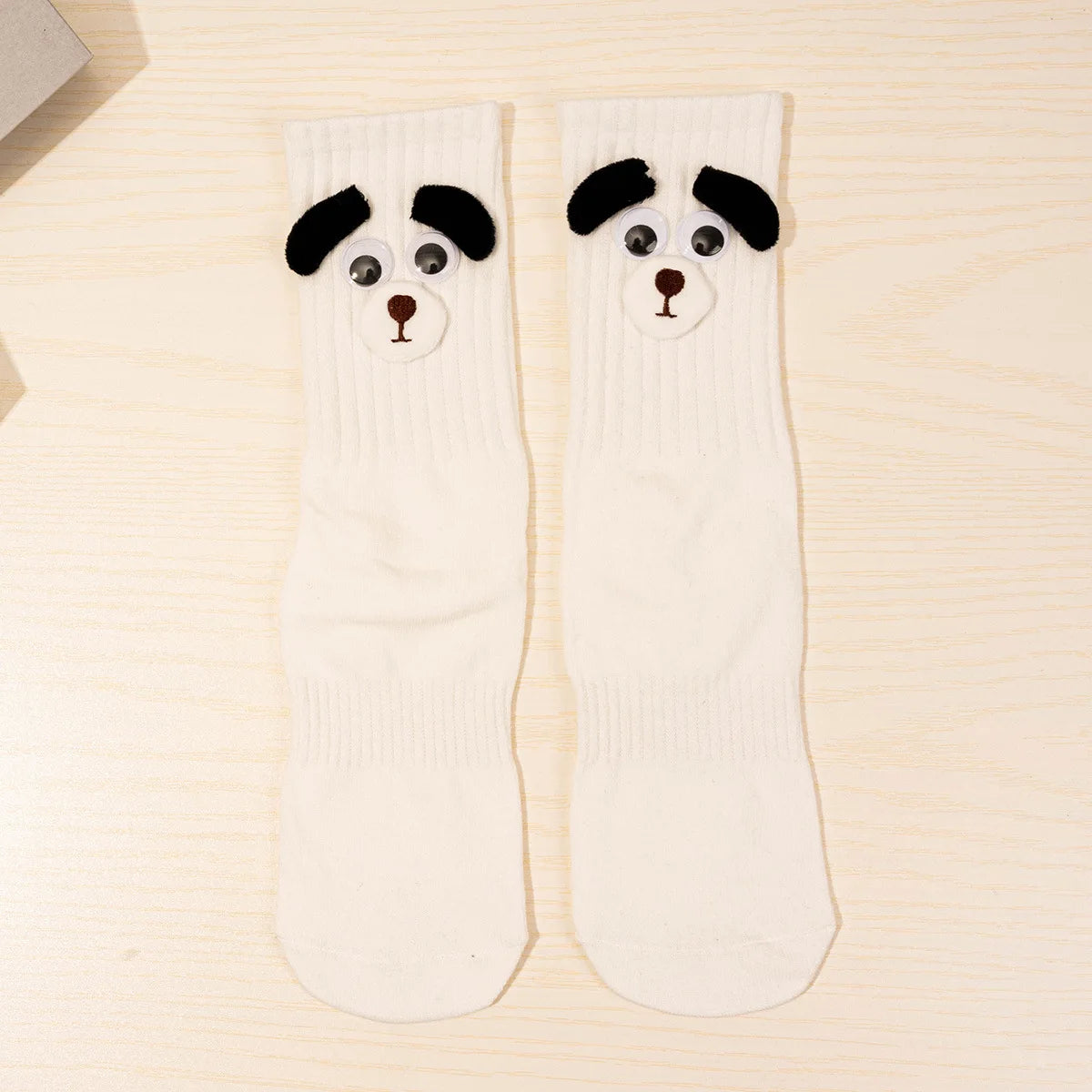 Lbsfy Women Socks Cotton Female Spring Autumn Harajuku Stereoscopic Cute Kawaii Cartoon Puppy Sweet Style Middle Tube Short Crew Socks