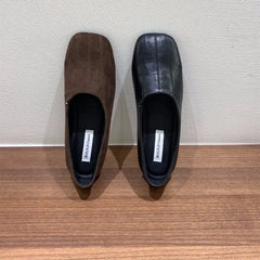 LBSFY -New Style Spring Autumn Women Flats Round Toe Shallow Elastic Band Ladies Concise Ballet Shoes Eelgant Dress Shoes Zapatos Mujer