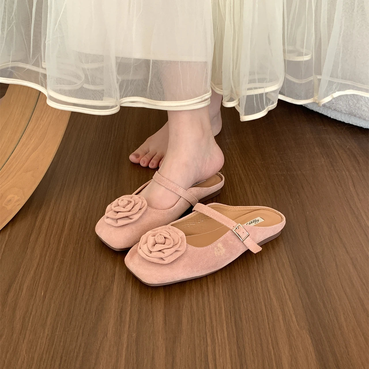 LBSFY  -  Women Flat Shoes Fashion Shallow Slip On Ladies Elegant Ballerinas Shoes Soft Flat Heel Outdoor Casual Mary Jane Shoes