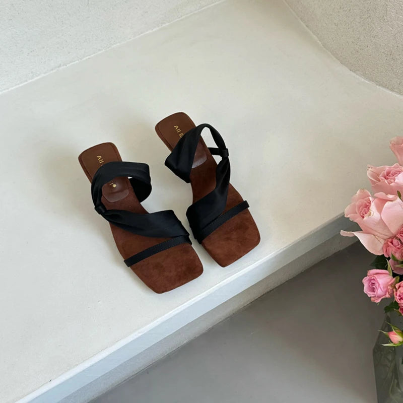 LBSFY  -Summer Designer Wedges Heel Slippers Women Open Toe Casual Party Dress Sandals Shoes Zapatos De Mujer