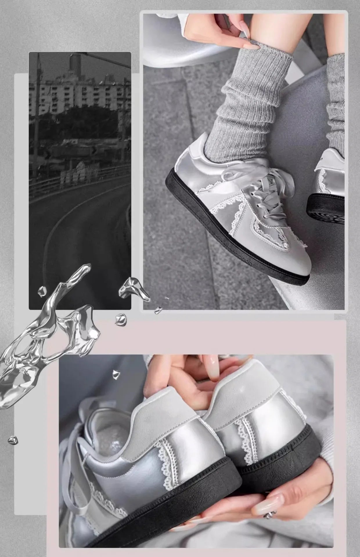 LBSFY -Autumn Women Ballet Flats 2025 New Fashion Vintage Casual Shoes Non-slip Retro Lace Up Outdoor Leisure Shoe Vulcanized Shoes