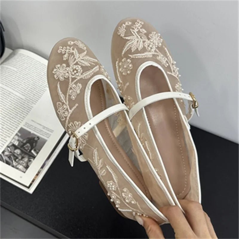 LBSFY -Spring Autumn Round Toe Flat Heels Women Fashion Concise Casual Party Dress Shoes Zapatos De Mujer