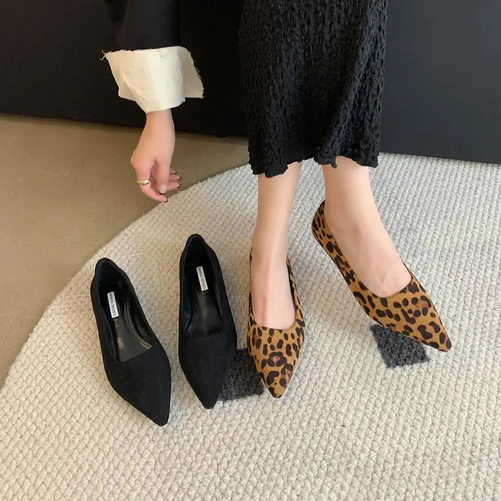 LBSFY  -  Pointed Toe Women Flat Loafers 2024 New Arrivals Shallow Slip On Dress Shoes Woman Outside Mules Shoes Size 35-39 Fashion Pumps