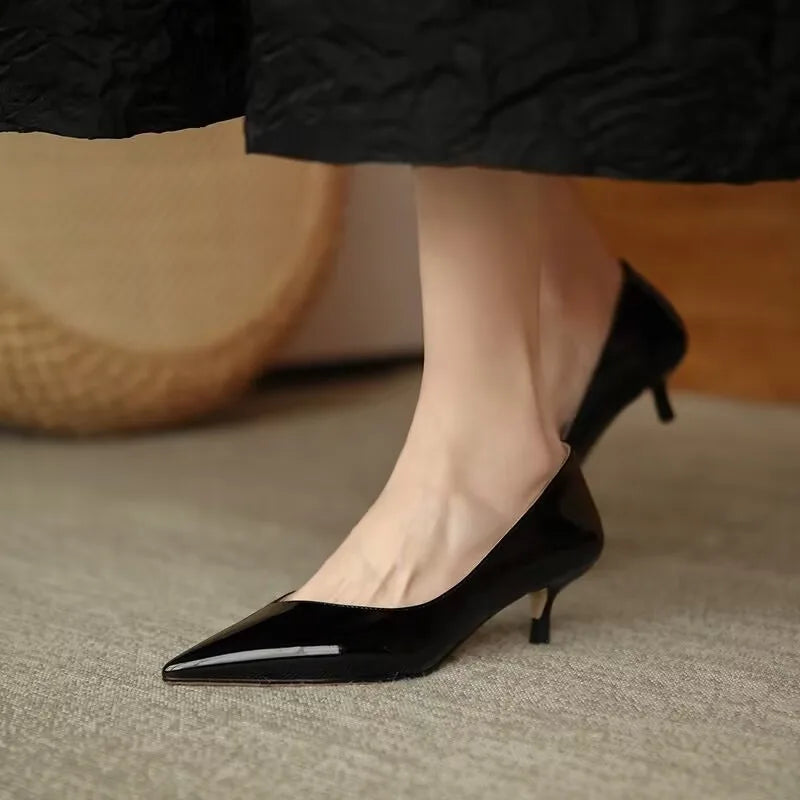 LBSFY -Luxury Pumps Shoes Women Heeled Woman Medium Heel Stiletto Heels High Sandal Party Office Elegant Black Small Heel Sexy Pumps