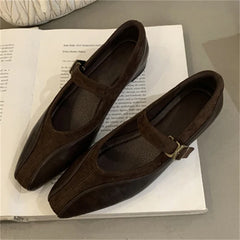 LBSFY  -  Fashion Women Pumps Spring Autumn Elegant Mary Jane Shoes Square Liow Heels Outdoor Dress Ballerinas Ladies Shoes