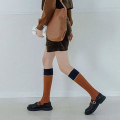 Lbsfy Women Long Socks Stockings Solid Color Japanese Fashion Knee Socks Stockings JK Lolita Girls Knee High Socks Stockings Women