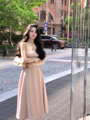 LBSFY -Vintage Elegant Korean Woman Party Midi Dresses 2025 Casual Summer Sleeveless Y2K Evening Birthday Dress A-line Vestidos New