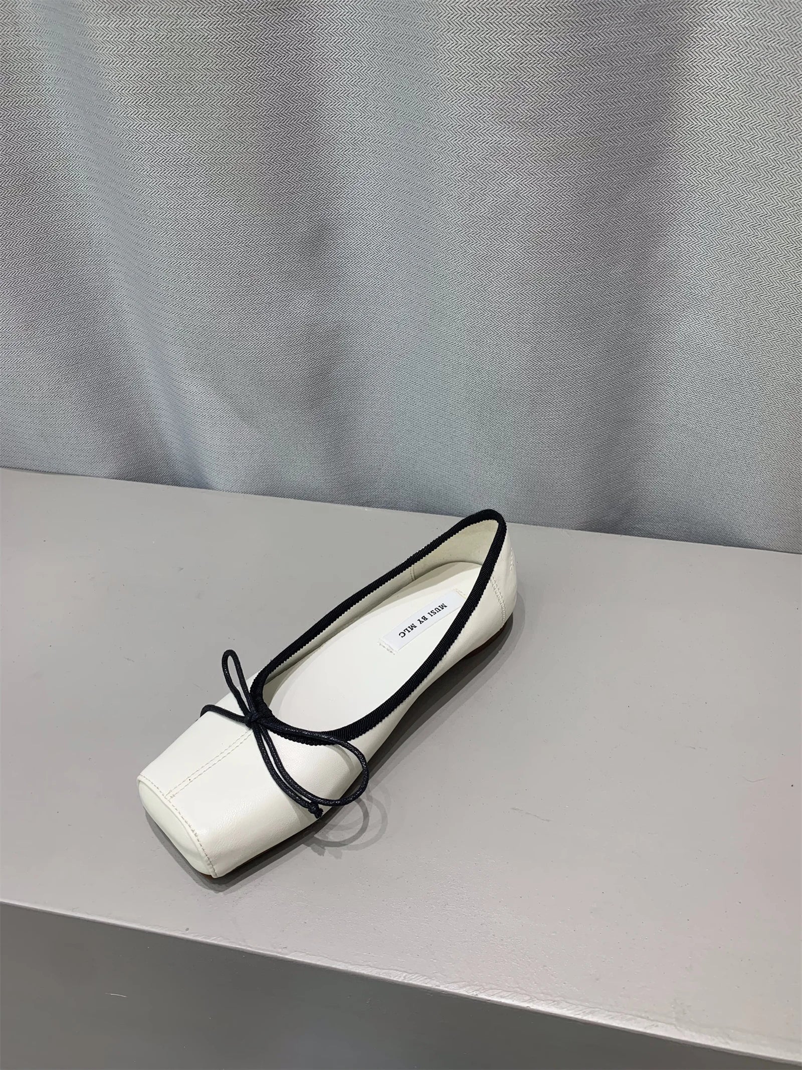 LBSFY  -  Luxury Satin Silk Ballet Shoes Woman Classic Square Toe Bowtie Elastic Band Ballerina Flats Ladies Soft Loafers Mujer