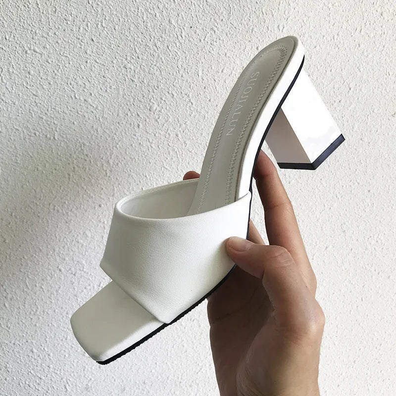 LBSFY -Women Brand Slippers Summer Low Heel Leisure Sandal Casual Outdoor Beach Flip Flop Open Toe Flat  Female Slides