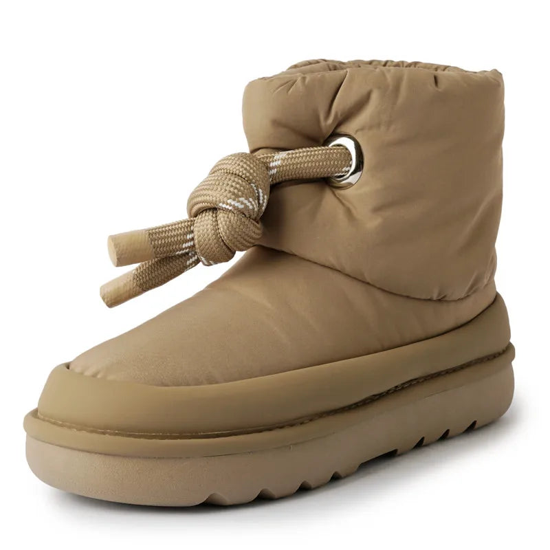 LBSFY  -  2025 New Luxury Snow Boots Women Warm Down Wool Blend Winter Boots Ladies Casual Ankle Boots Ladies Winter Shoes