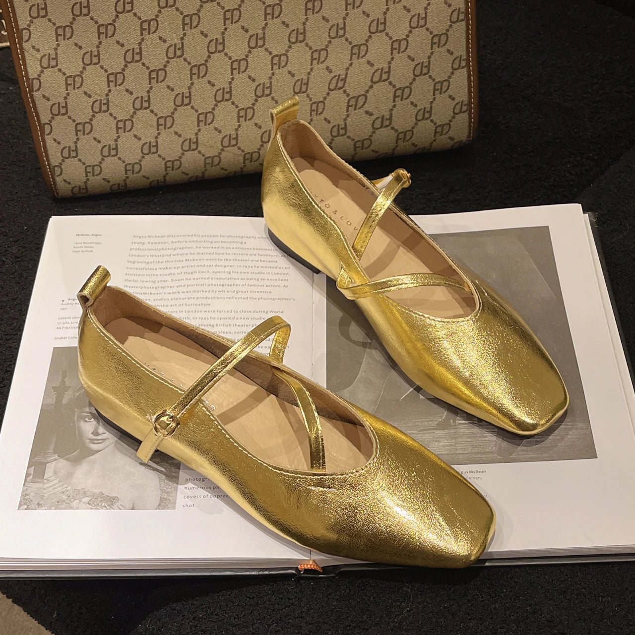LBSFY -Spring/Summer Elegant Retro Mary Jane Casual Flat Shoes New Fashion Soft Comfortable Ballet Shoes Women Chaussure Femme